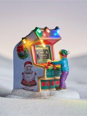 St. Nicholas Square® Village Holiday Arcade Game Table Decor in box